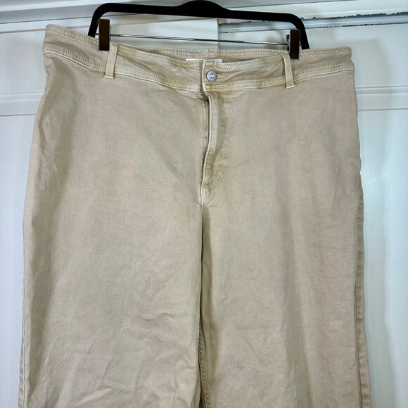 Mango Catherin High-Rise Culotte Wide Leg Raw Hem Jeans 16 - Picture 13 of 16